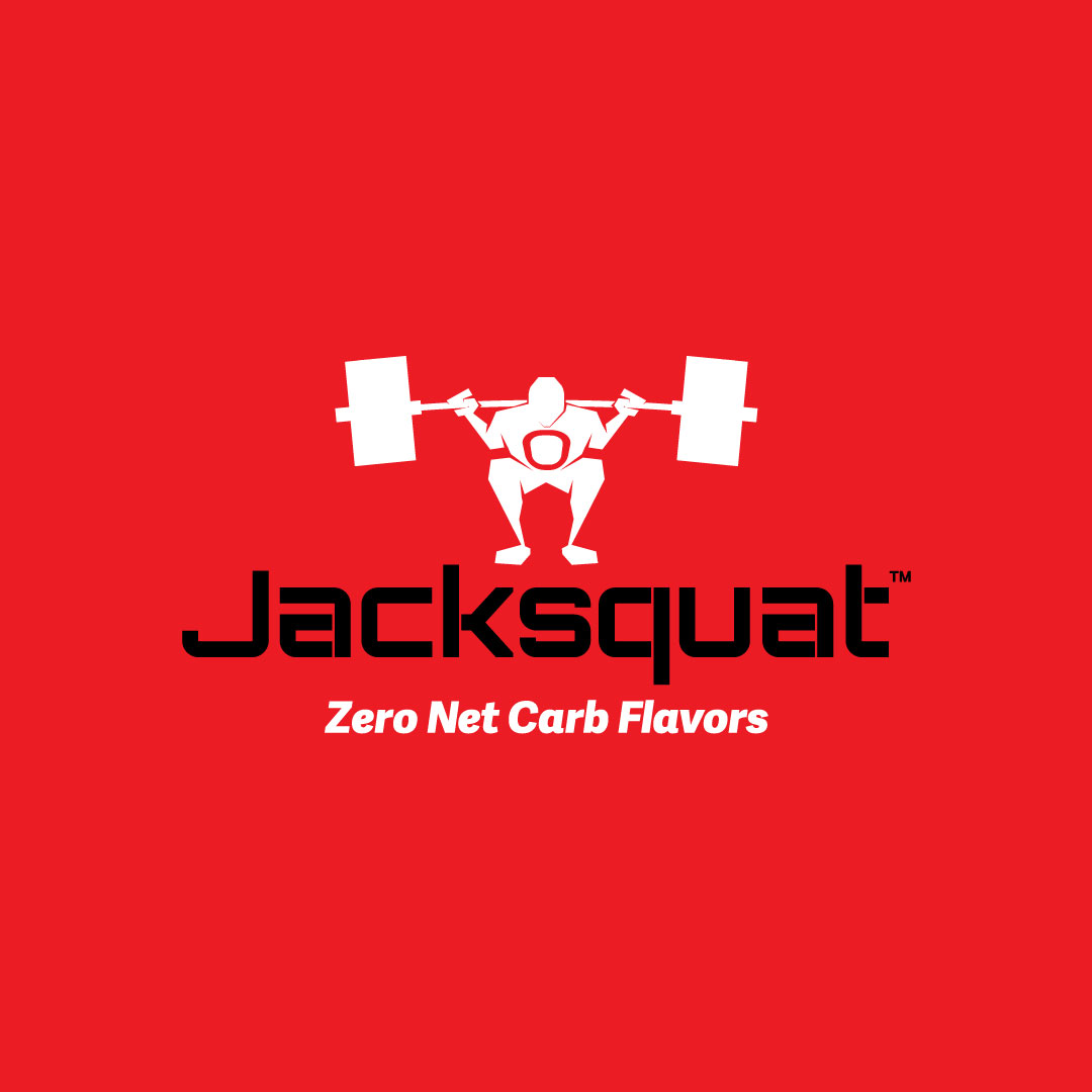 Jacksquat Logo on Red