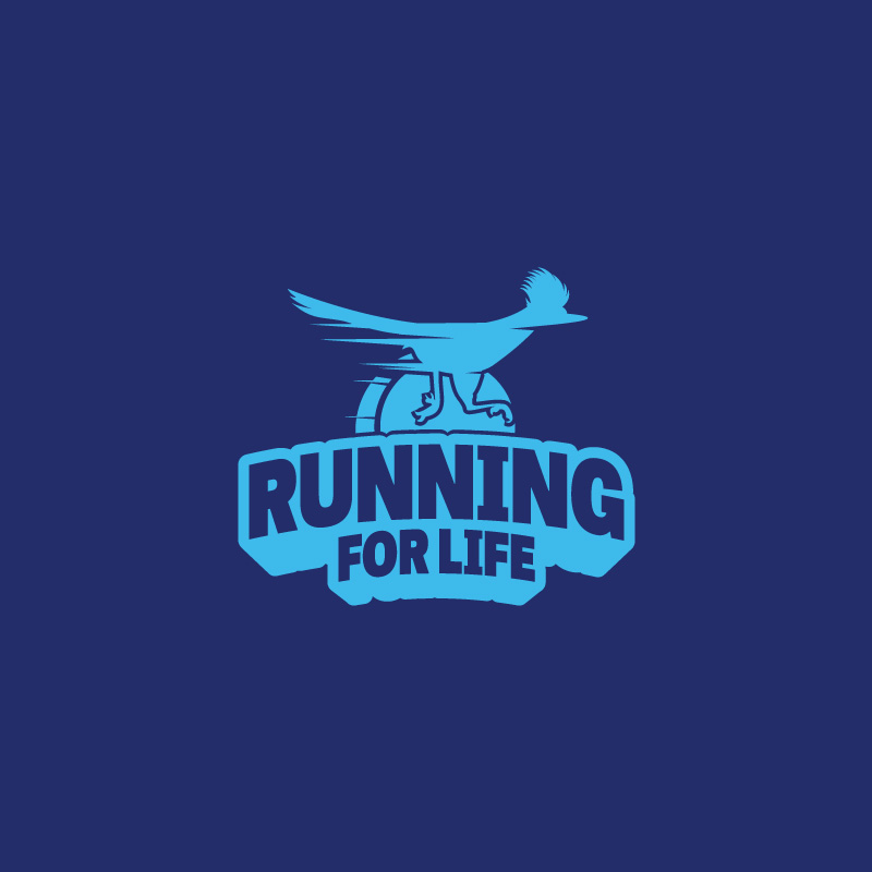 Running for life logo image