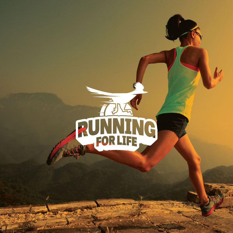 Running for life logo image